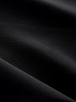 Black Smart Longline Shorts