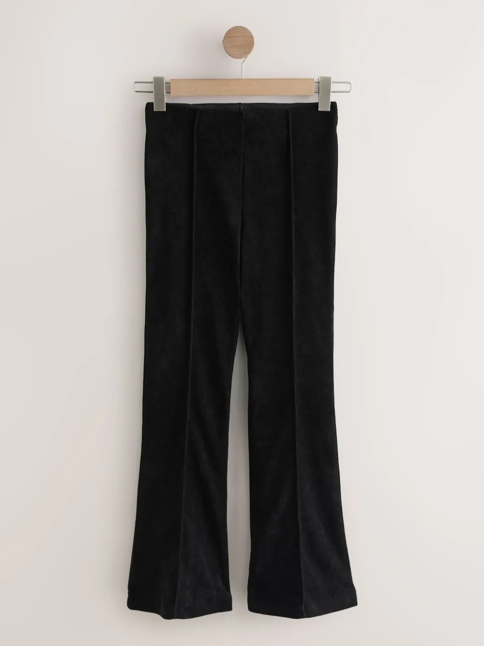 Black Smoothing Corduroy Bootcut Trousers