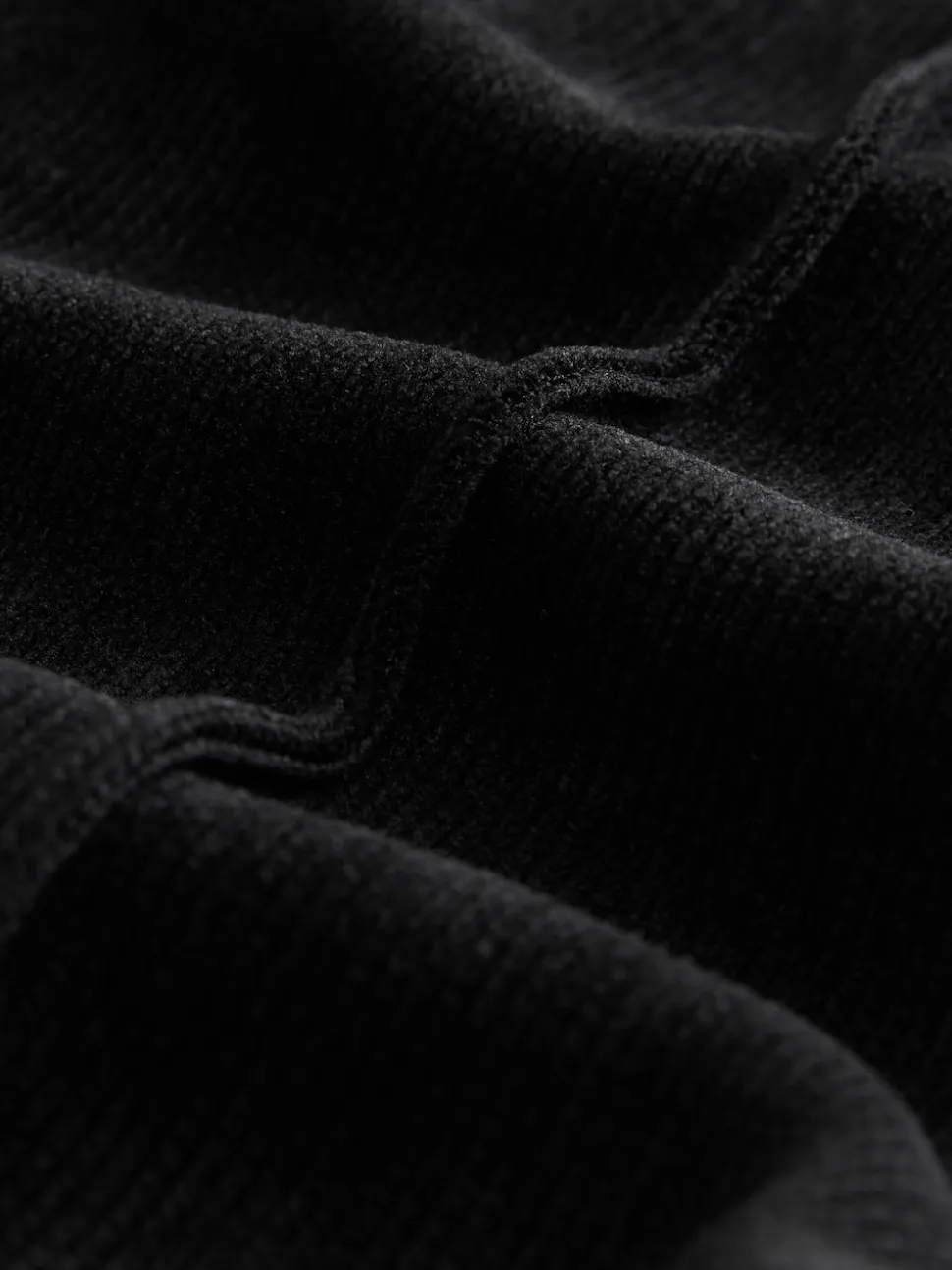 Black Smoothing Corduroy Bootcut Trousers