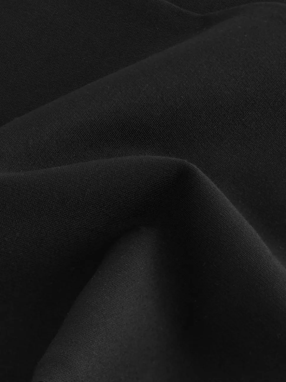 Black Smoothing Ponte Jersey Wide Leg Trousers