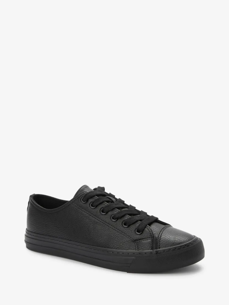 Black Standard Fit Patent Baseball Trainers