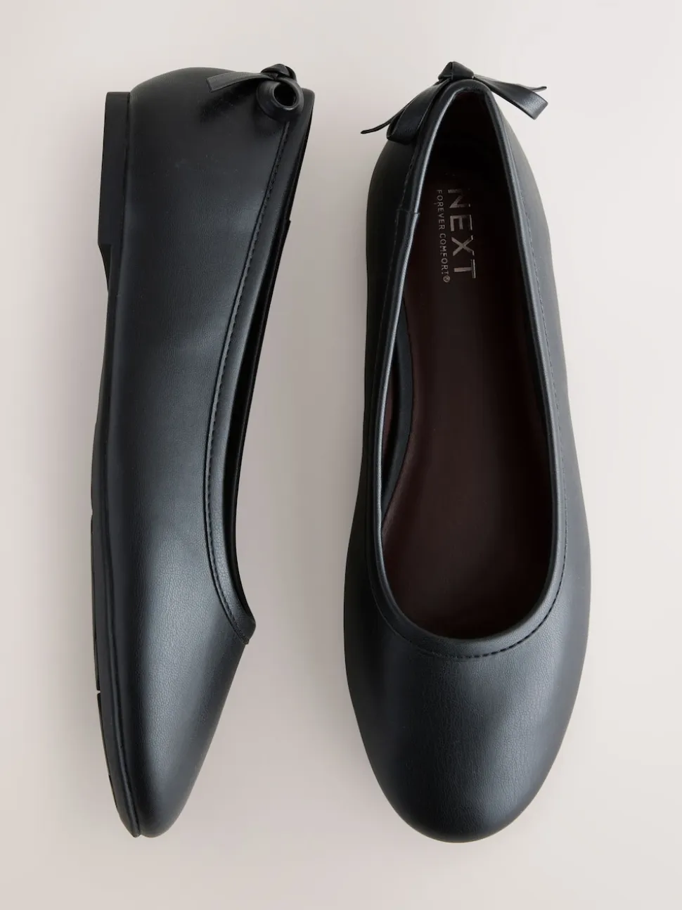 Black Standard/Wide Fit Ballerina Shoes