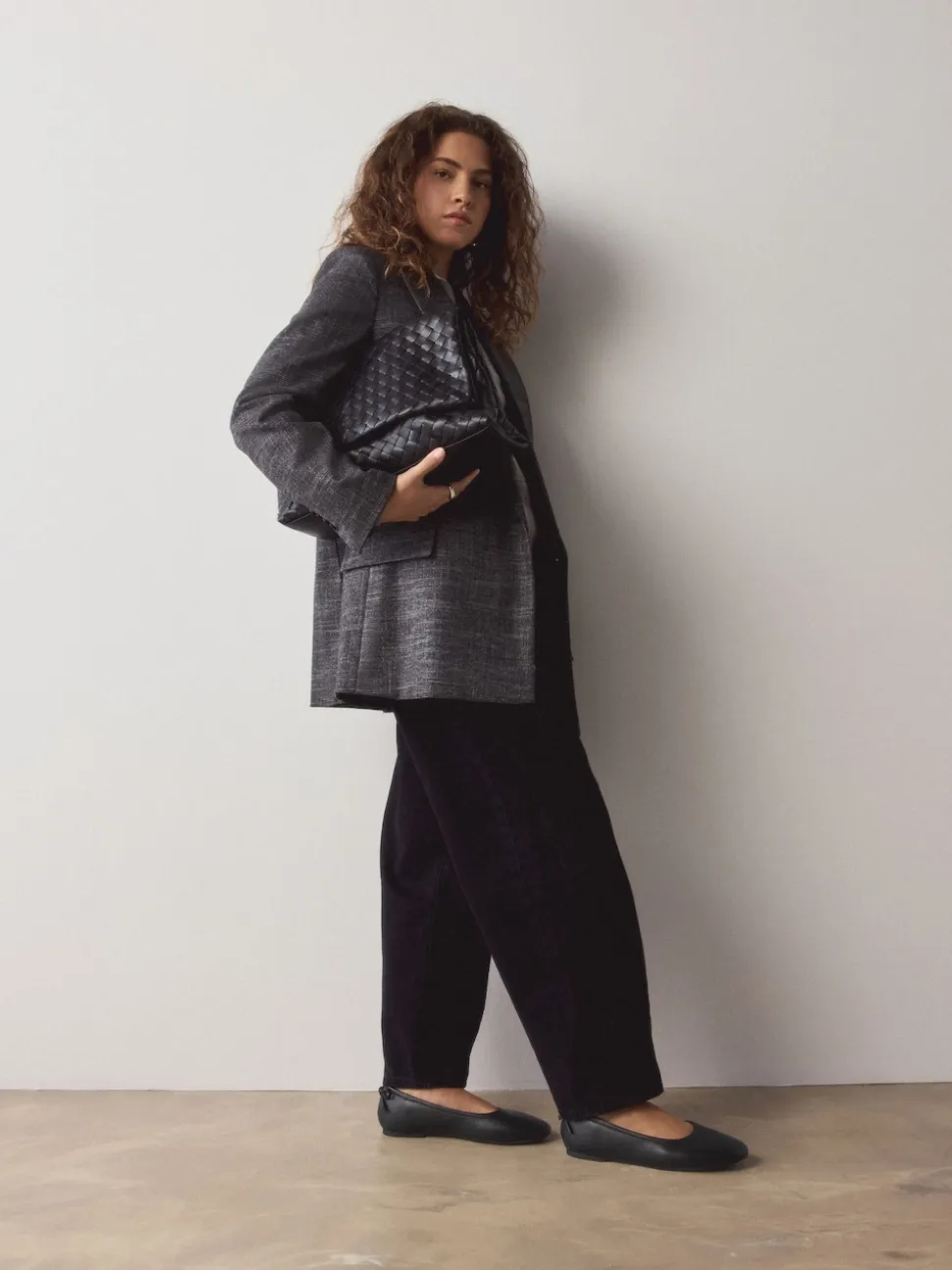 Black Standard/Wide Fit Ballerina Shoes