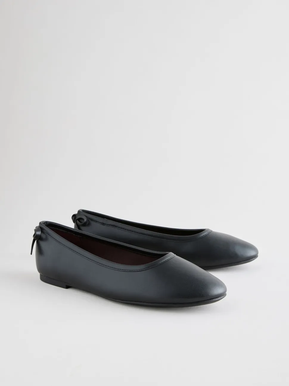 Black Standard/Wide Fit Ballerina Shoes