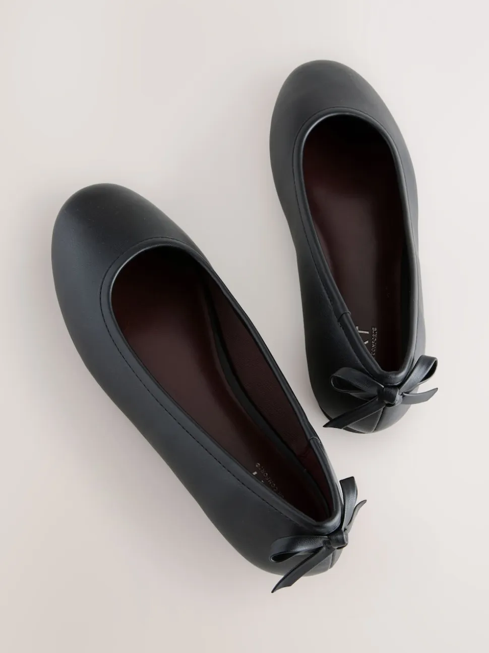 Black Standard/Wide Fit Ballerina Shoes