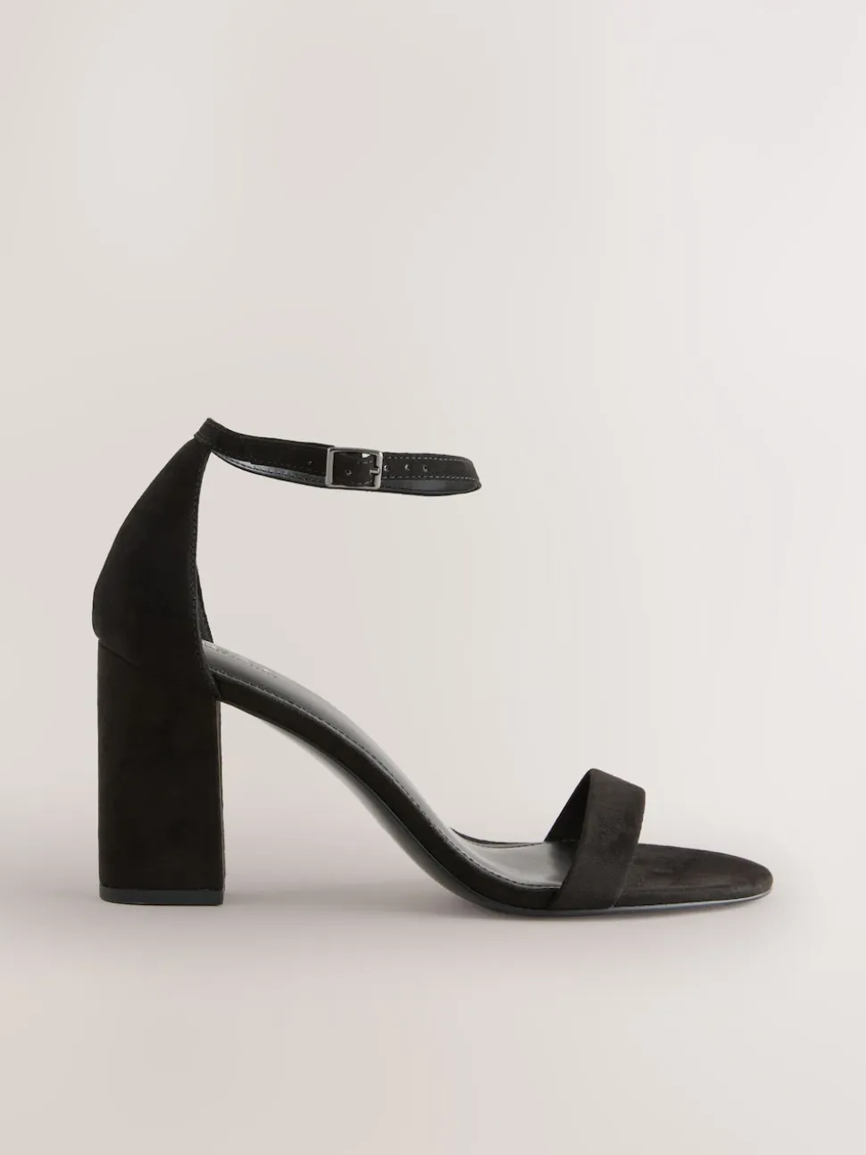 Black Standard/Wide Fit Block Heel Sandals
