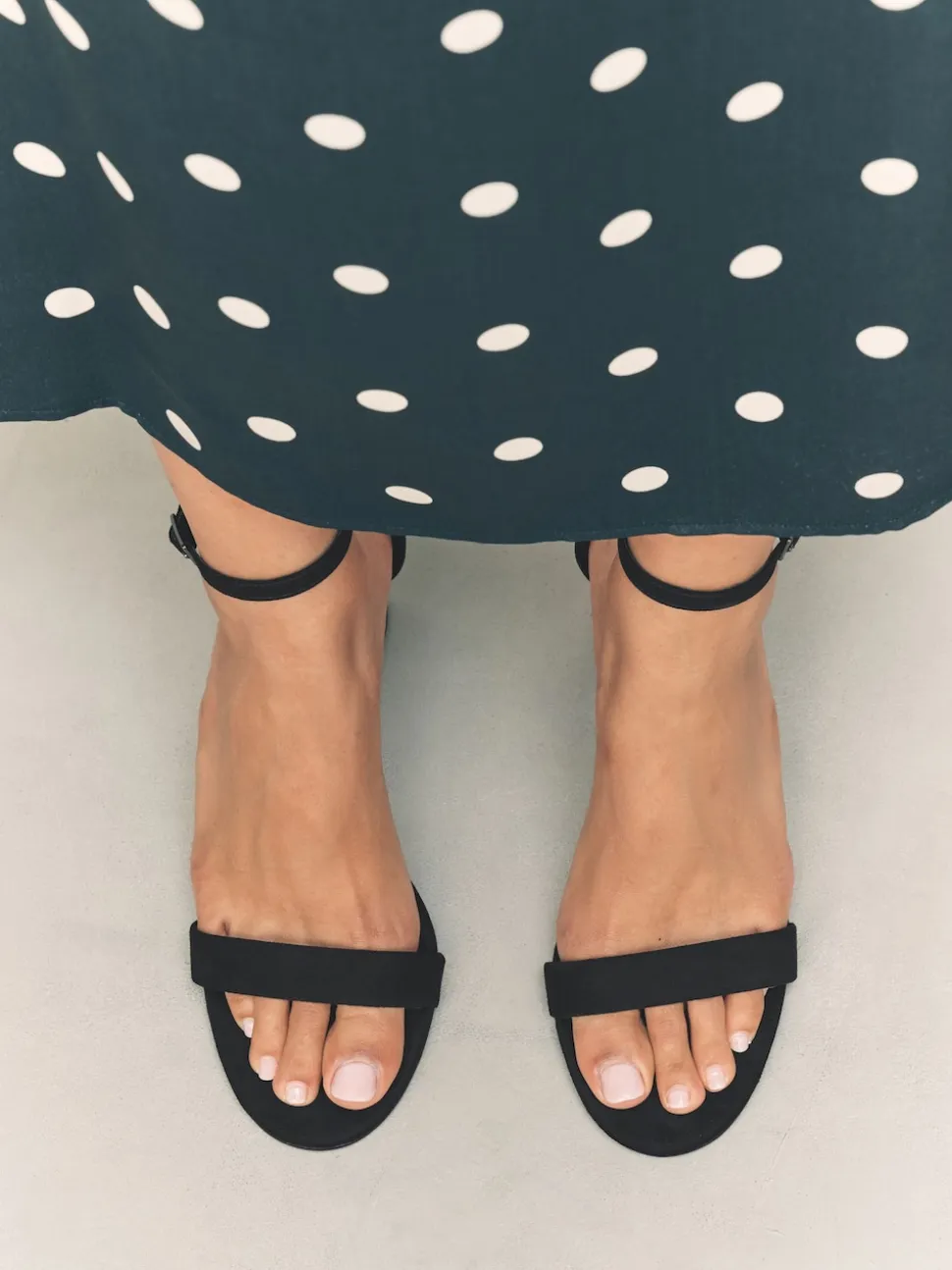 Black Standard/Wide Fit Block Heel Sandals