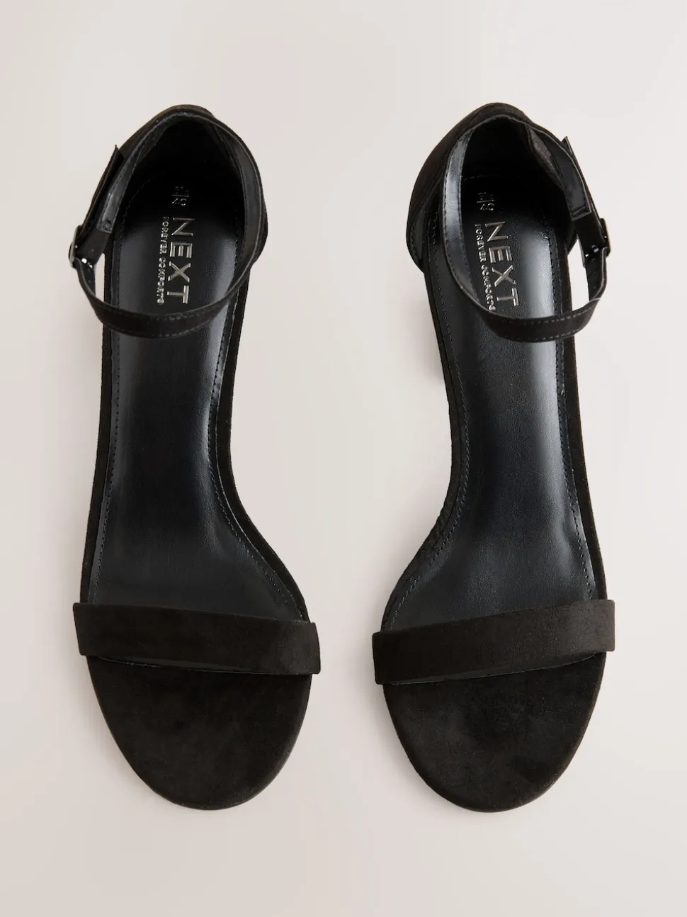 Black Standard/Wide Fit Block Heel Sandals