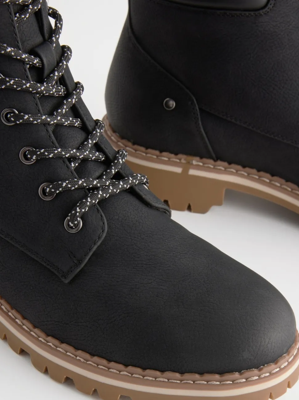 Black Standard/Wide Fit Forever Comfort® Casual Lace-Up Ankle Boots