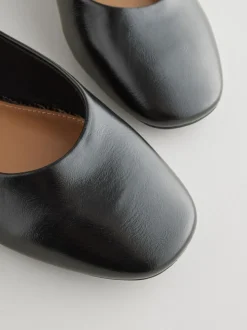 Black Standard/Wide Fit Round Toe Mary Jane Shoes