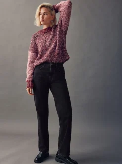 Black Straight Leg Jeans