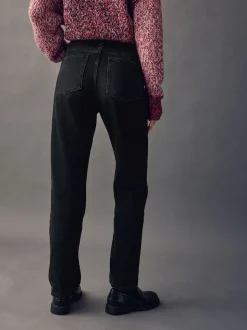 Black Straight Leg Jeans