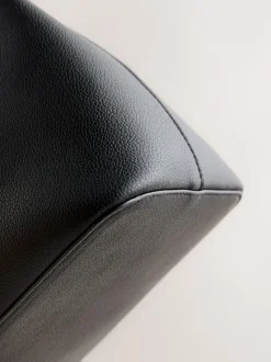 Black Structured Tote Bag