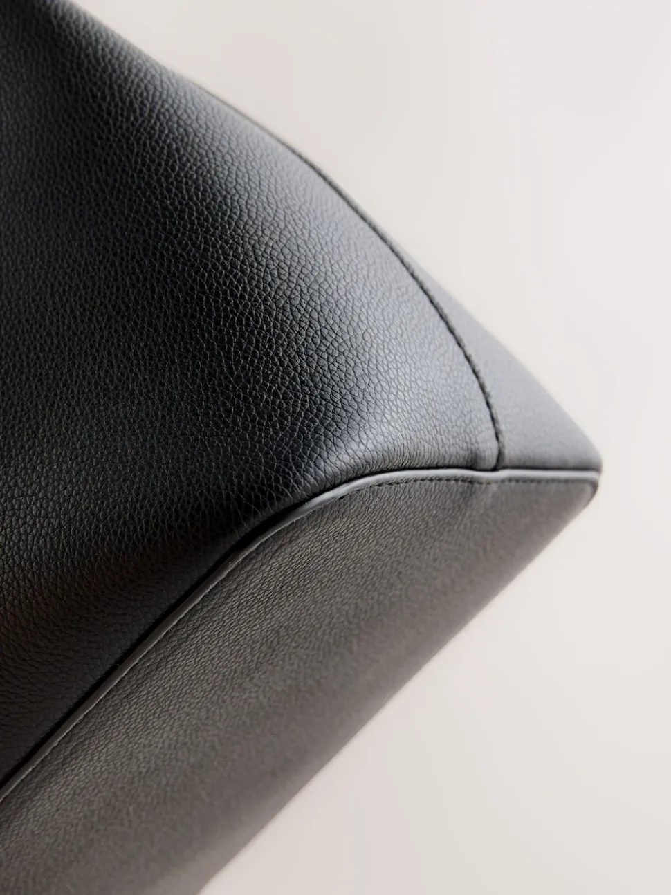 Black Structured Tote Bag