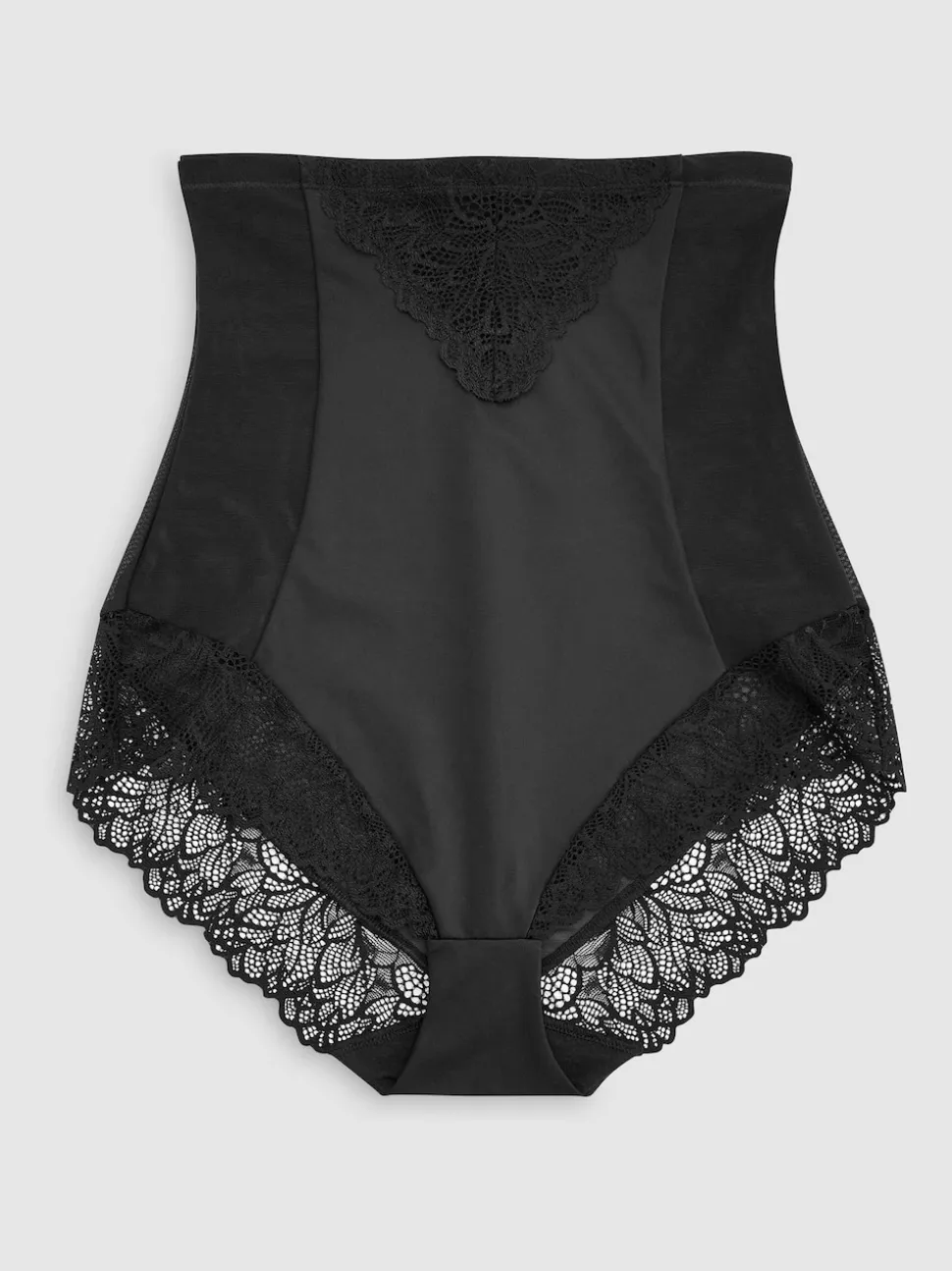 Black Super High Waist Briefs Firm Tummy Control Shaping Briefs