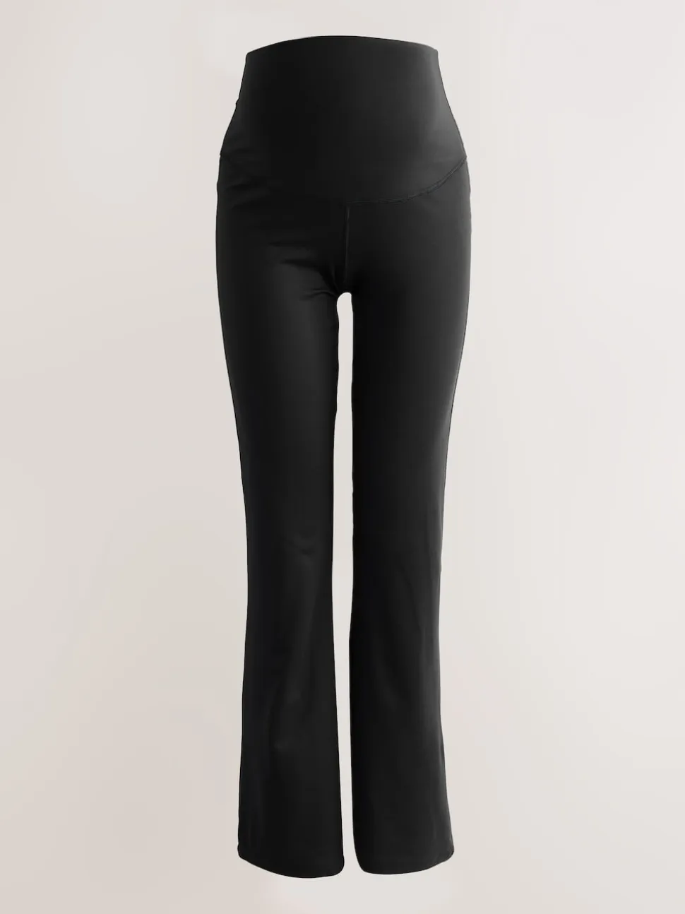 Black Supersoft Dry Tech Flared Yoga Sports Maternity Leggings