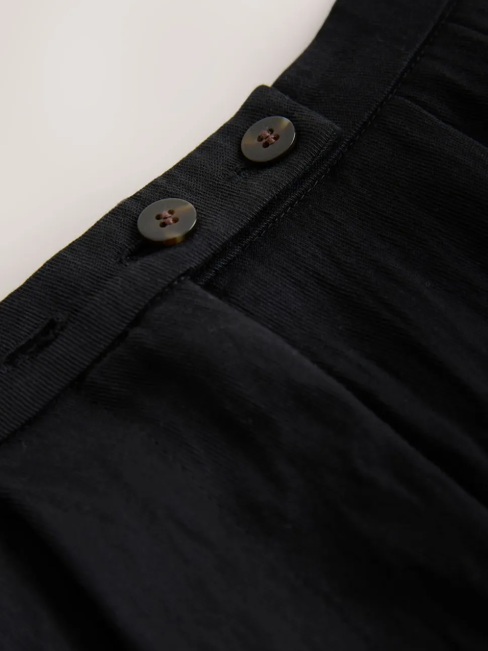 Black Superwide Pleated Trousers