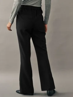 Black Tailored Bootcut Trousers