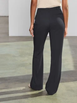 Black Tailored Bootcut Trousers