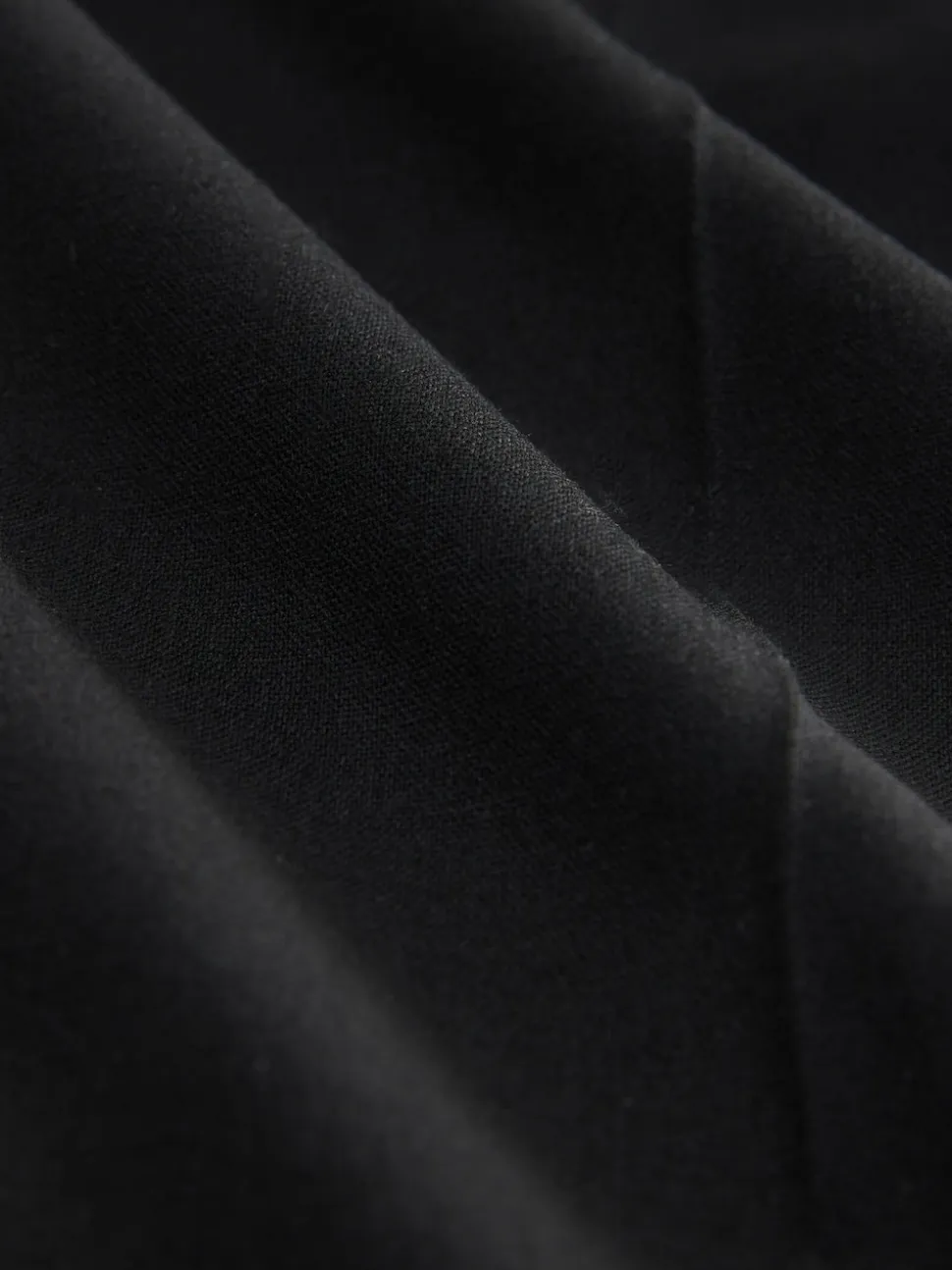 Black Tailored Bootcut Trousers With Wool