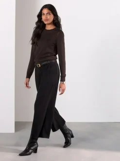 Black Tailored Culottes