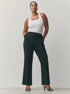 Black Tailored Hourglass Bootcut Trousers