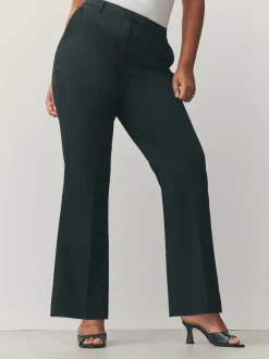 Black Tailored Hourglass Bootcut Trousers