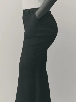 Black Tailored Hourglass Bootcut Trousers
