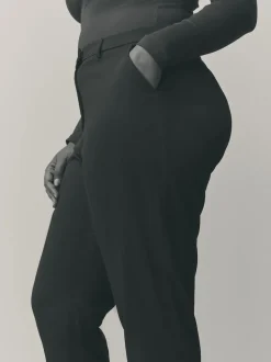 Black Tailored Hourglass Slim Trousers