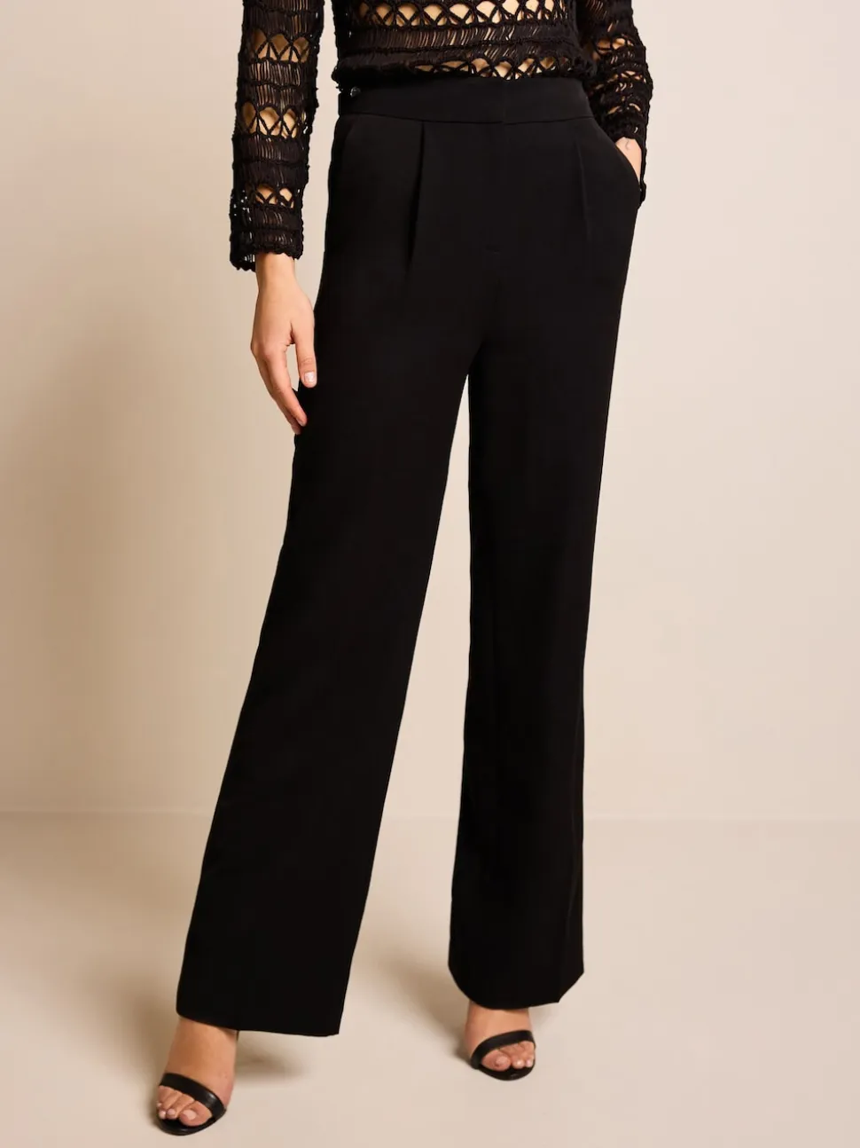 Black Tailored Hourglass Trousers