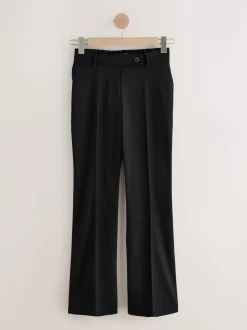 Black Tailored Hourglass Bootcut Trousers with Wool