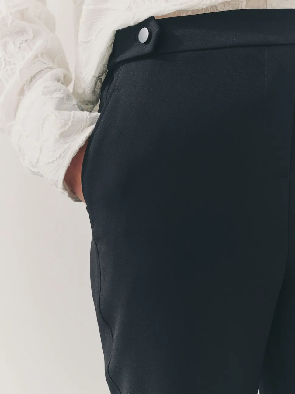 Black Tailored Skinny Trousers