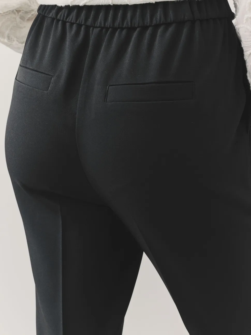 Black Tailored Skinny Trousers