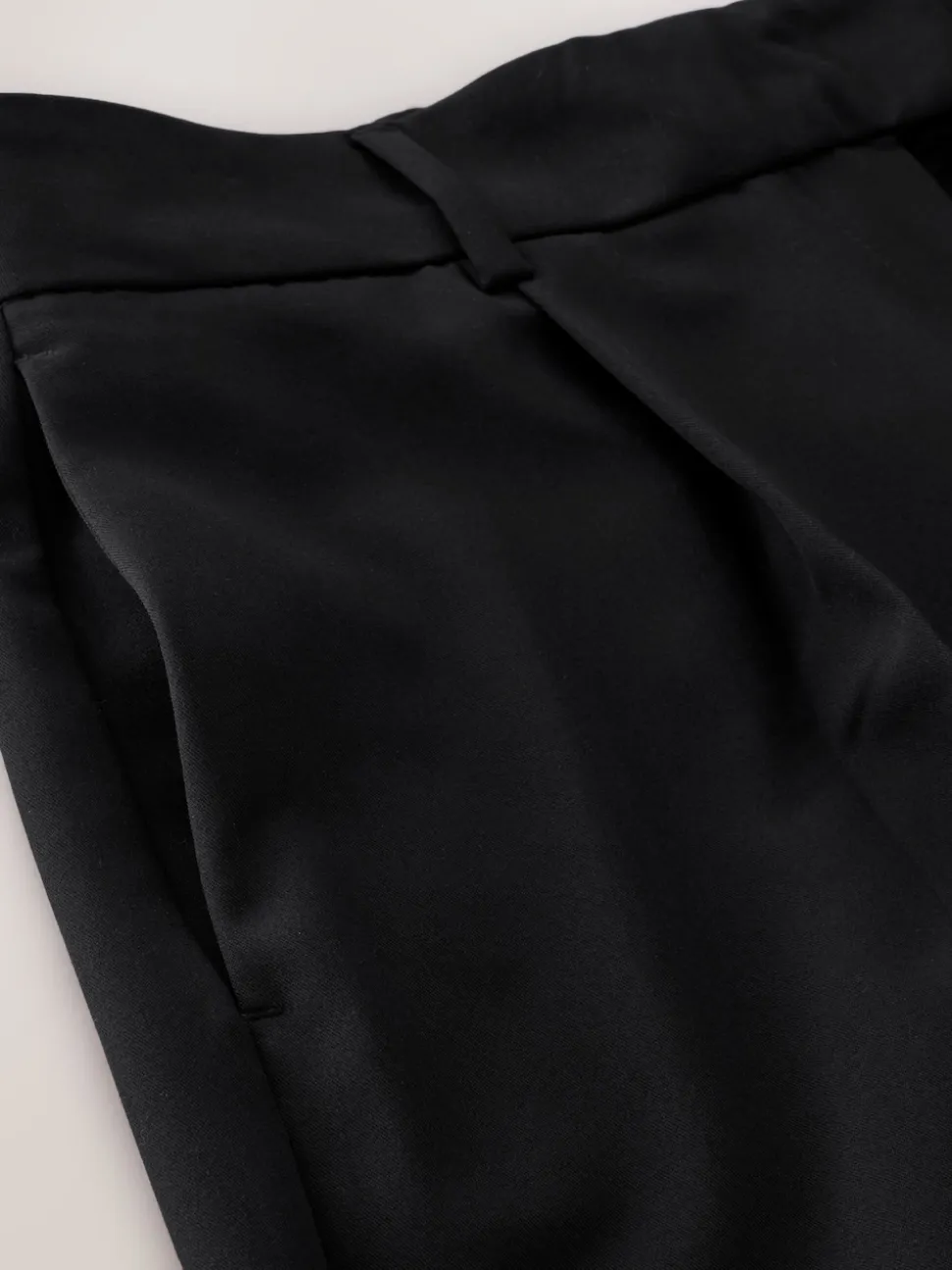 Black Tailored Tapered Trousers