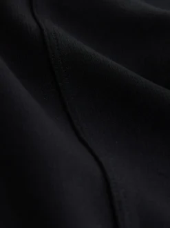 Black Tapered Jersey Joggers