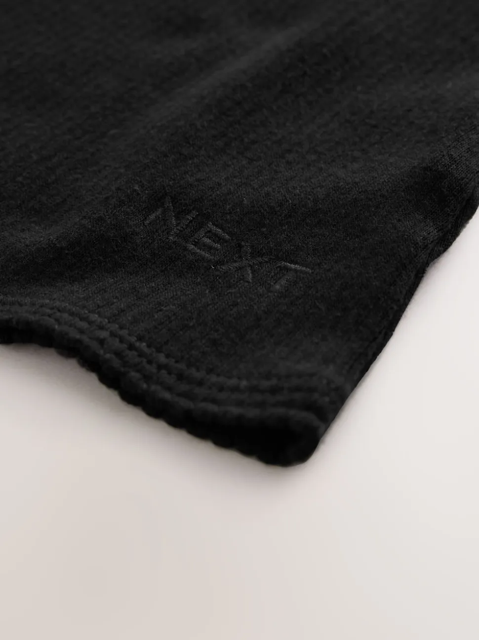 Black Thermal Maximum Warmth Cosy Ribbed Vest