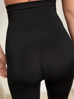 Black Thigh Smoother Short Seamless Firm Tummy Control Shaping Briefs