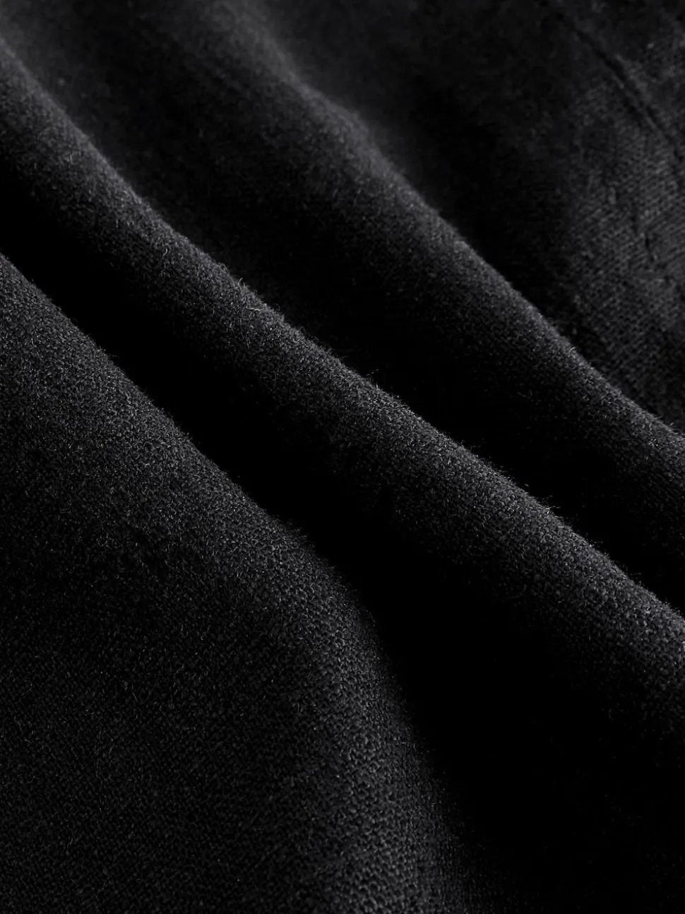 Black Tie Waist Linen Blend Culottes