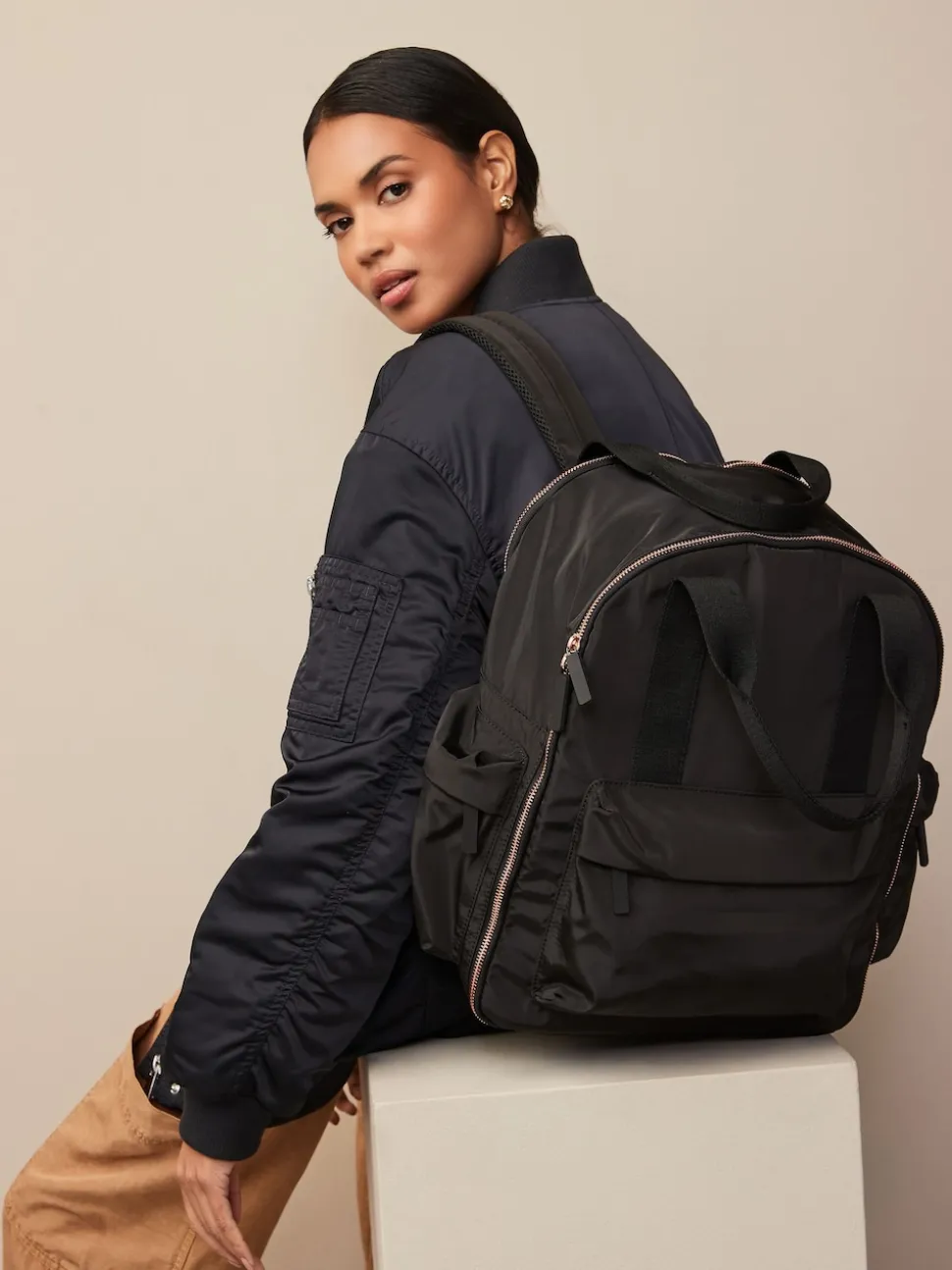 Black Travel Backpack