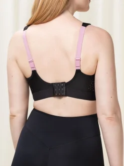 Black Triaction Hybrid Lite Padded Sports Bra