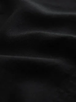 Black T-Shirt With Linen