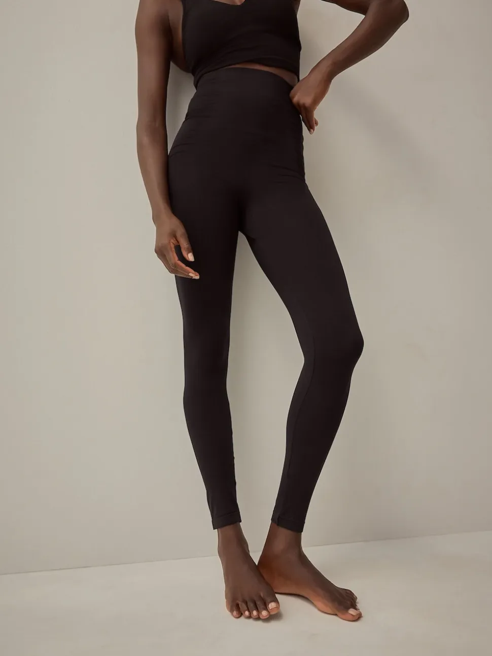 Black Tummy Control Seamless Shaping Leggings