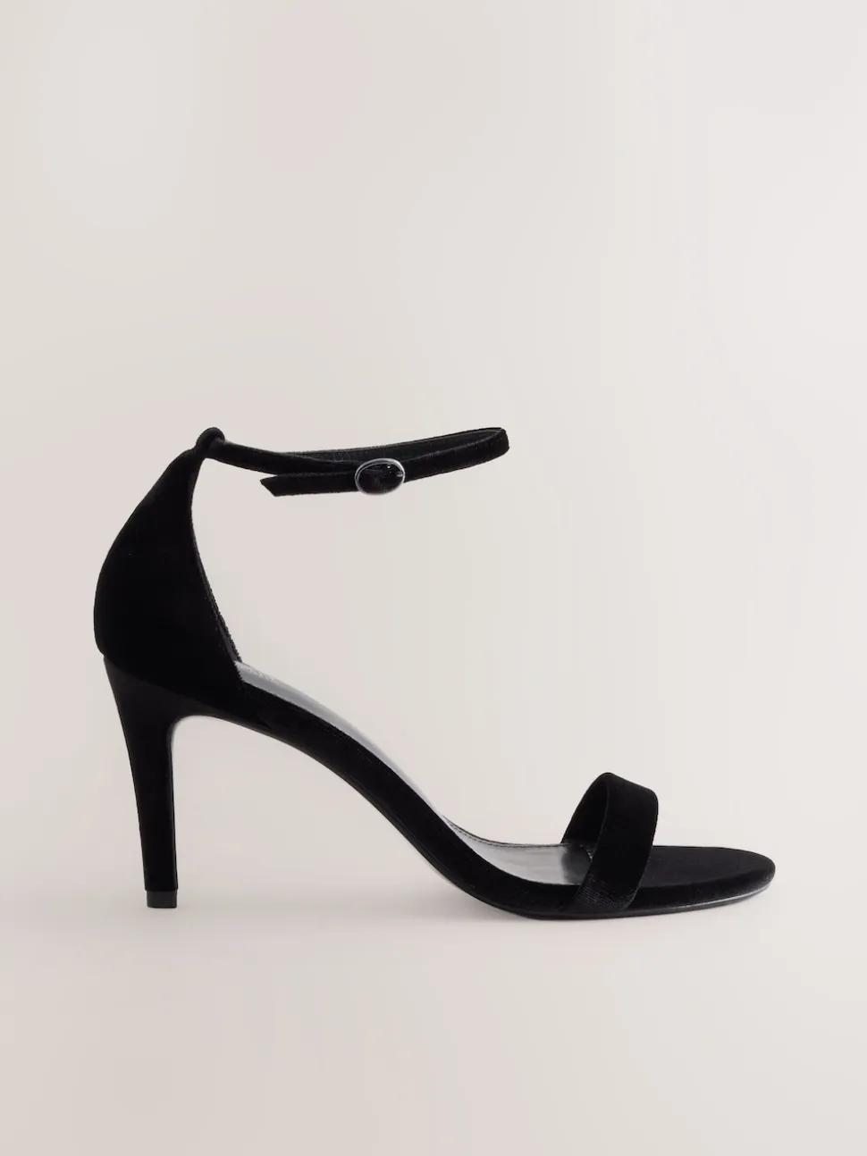 Black Velvet Forever Comfort® Strappy Heeled Sandals