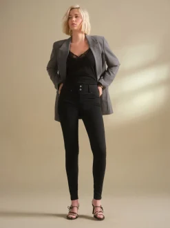 Black Wash Lift Slim And Shape Skinny Jeans