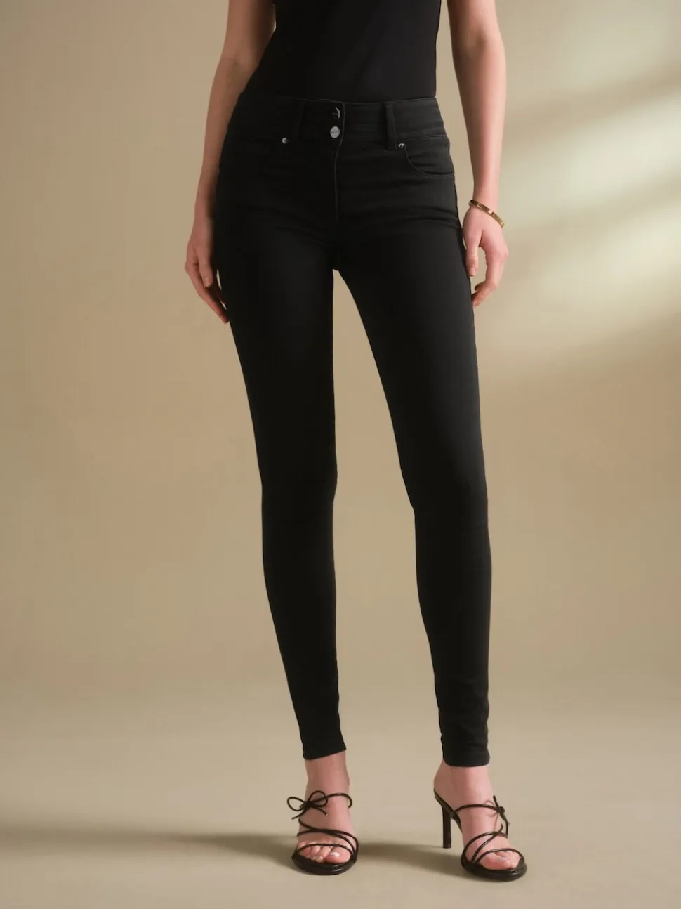Black Wash Lift Slim And Shape Skinny Jeans