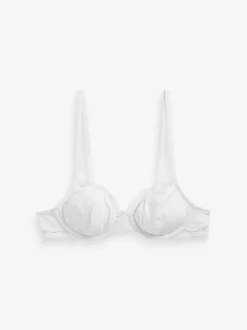 Black/ White/Pastel Rose Nude Non Pad Balcony Cotton Blend Ultimate Comfort Bras 3 Pack
