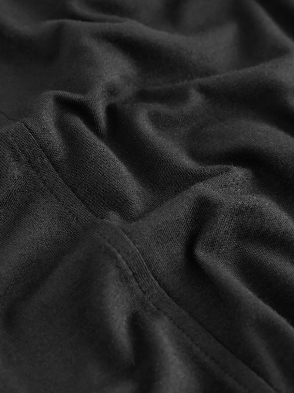 Black Wide Leg Jersey Joggers