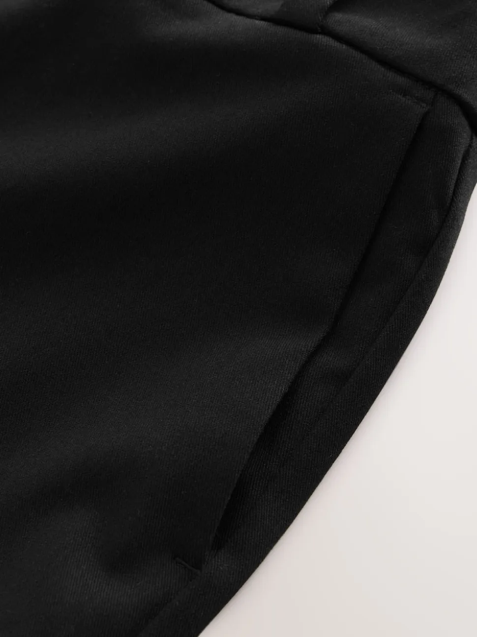 Black Wide Leg Tailored Trousers