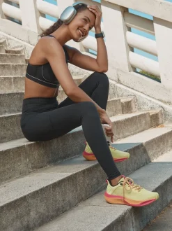 Black with Pocket Active Sports Dry Tech Sculpting Leggings