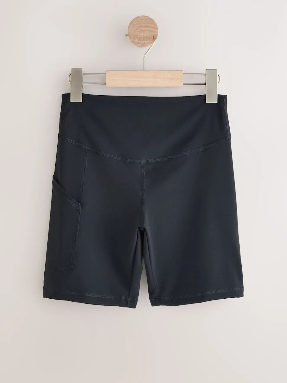 Black With Pockets Sports Dry Tech Tummy Control Shorts